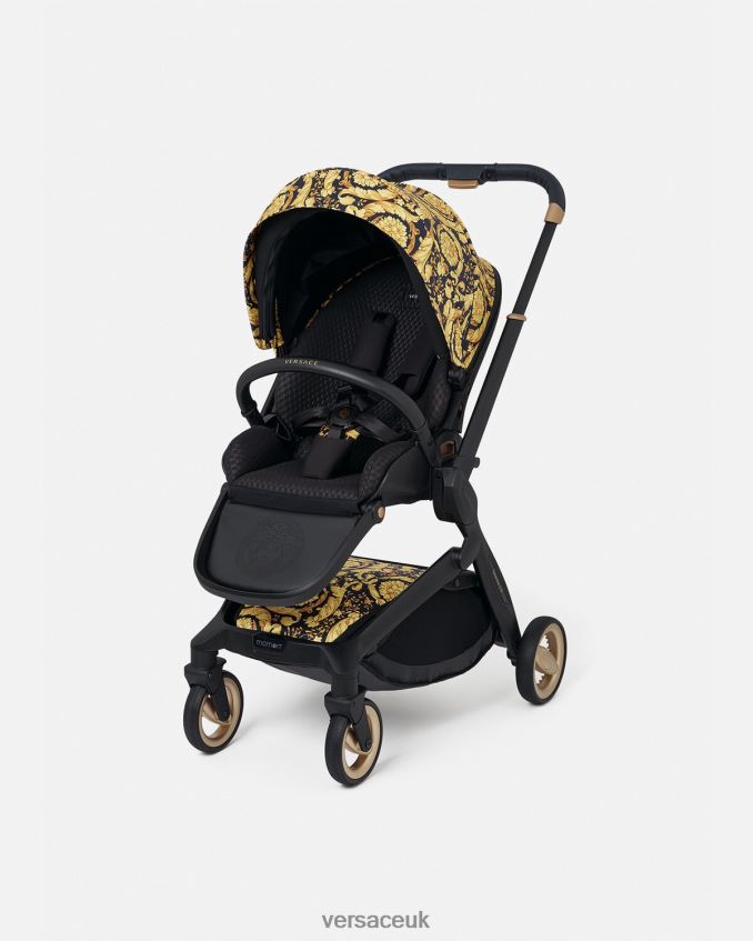 Children Versace Barocco Baby Stroller 6D2D061840 Print Accessories