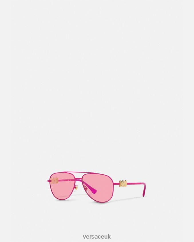 Children Versace Medusa Aviator Sunglasses 6D2D062058 Purple Accessories