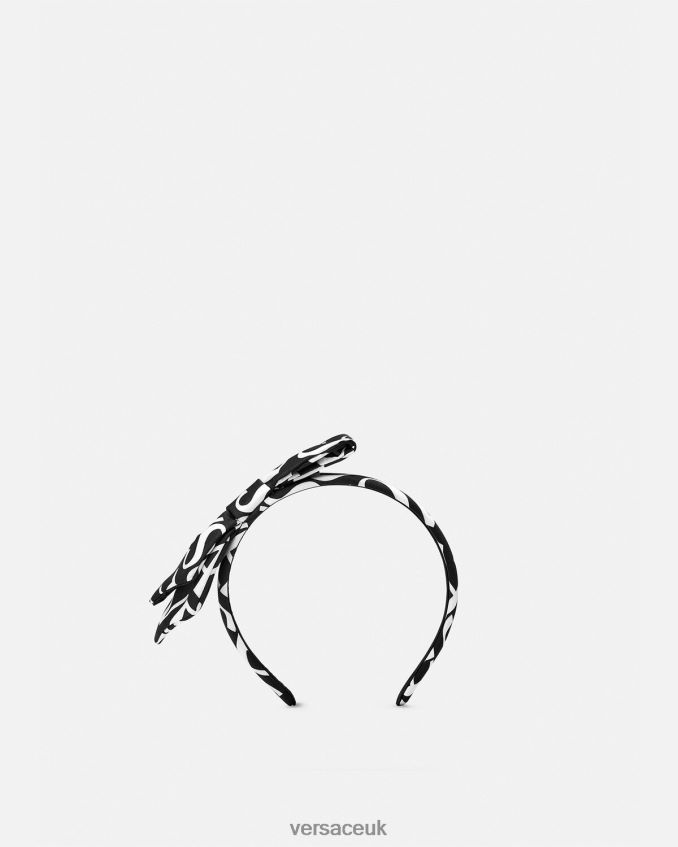 Children Versace Allover Hairband 6D2D062079 Black & Print Accessories