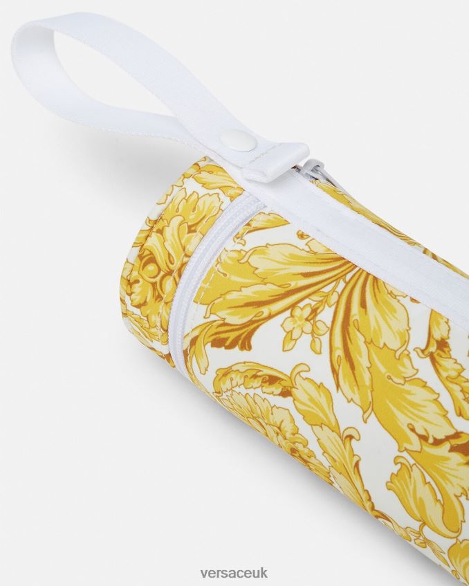 Children Versace Barocco Baby Bottle Holder 6D2D061843 Print Accessories