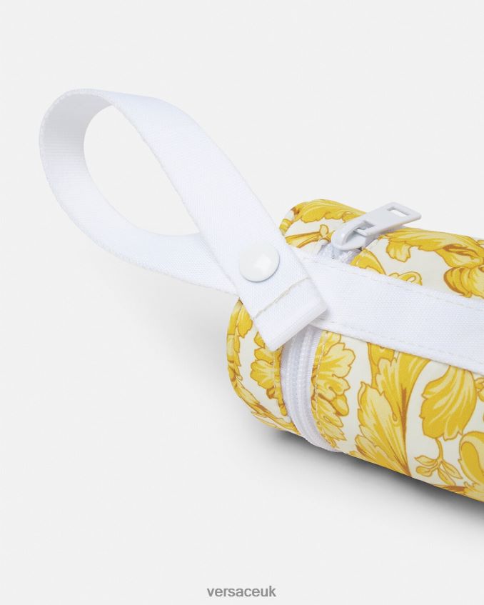 Children Versace Barocco Baby Pacifier Holder 6D2D061842 Print Accessories