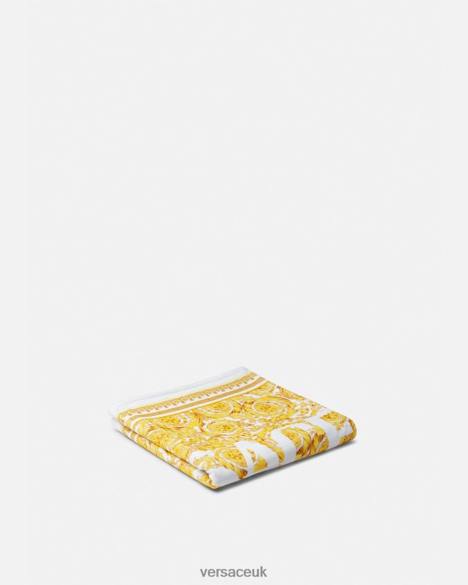 Children Versace Barocco Beach Towel 6D2D062070 Print Accessories
