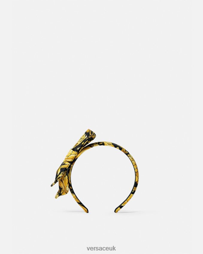 Children Versace Barocco Bow Headband 6D2D062066 Print Accessories