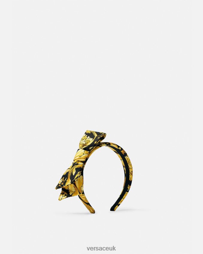 Children Versace Barocco Bow Headband 6D2D062066 Print Accessories