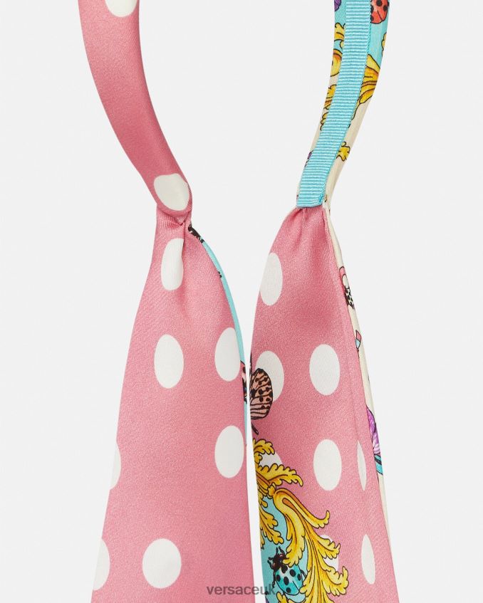 Children Versace Butterflies Headband 6D2D062060 Pink & White Accessories