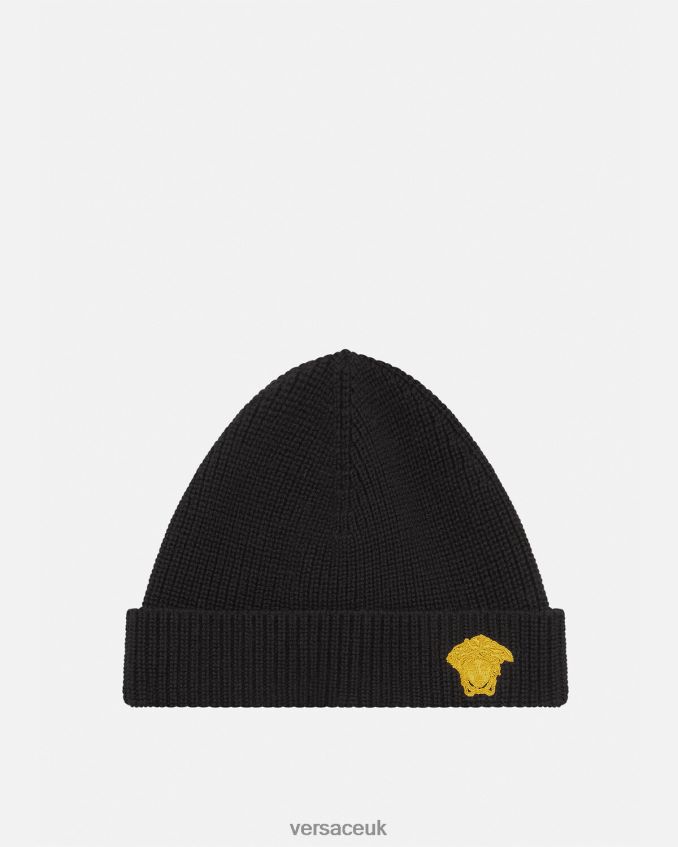 Children Versace Medusa Beanie 6D2D062073 Black Accessories