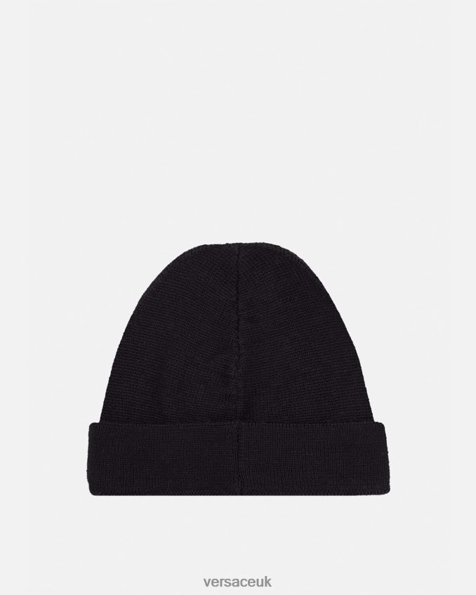 Children Versace Medusa Logo Beanie 6D2D062078 Black Accessories