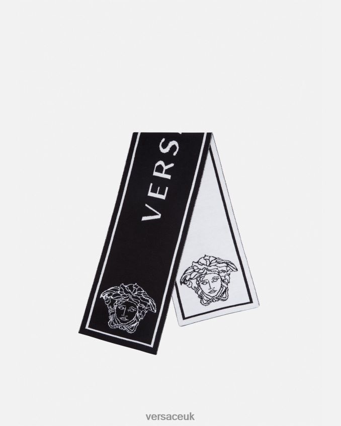Children Versace Medusa Logo Scarf 6D2D062077 Black Accessories
