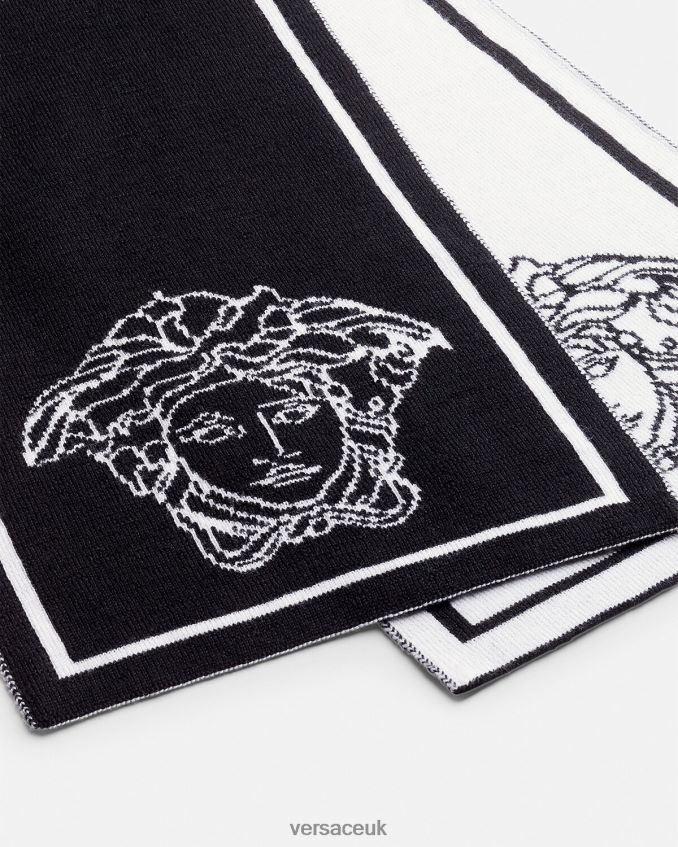 Children Versace Medusa Logo Scarf 6D2D062077 Black Accessories