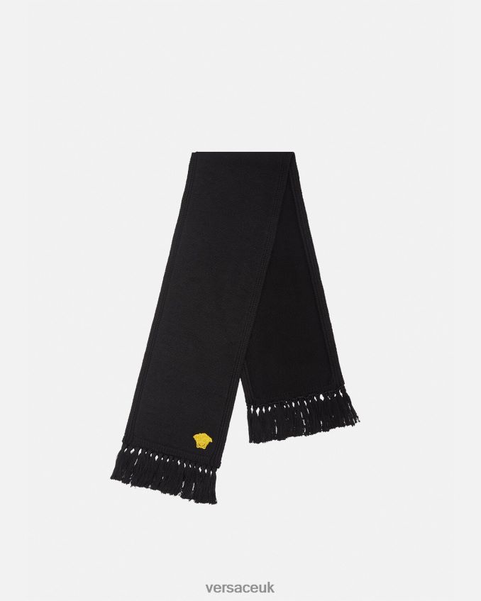 Children Versace Medusa Scarf 6D2D062072 Black Accessories