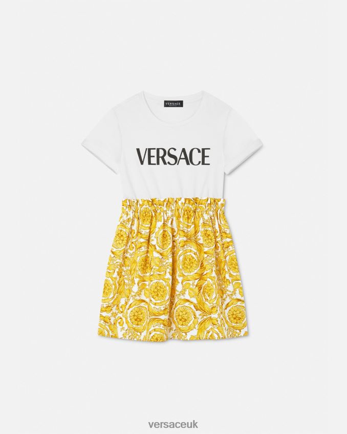 Children Versace Barocco T-Shirt Dress 6D2D061984 Print Clothing