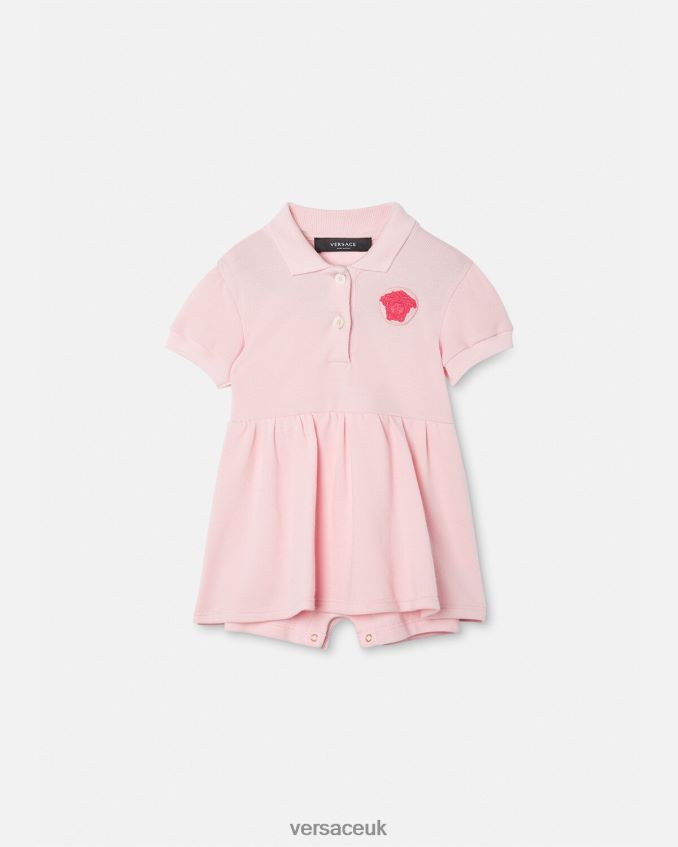 Children Versace Medusa Baby Dress 6D2D061834 Light Pink Clothing