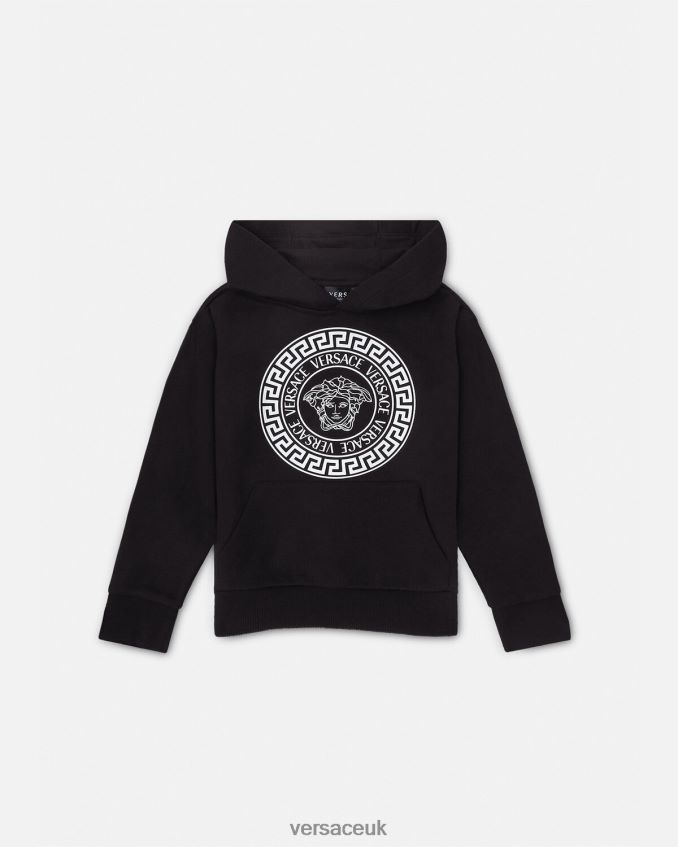 Children Versace Medusa Hoodie 6D2D062120 Black Clothing