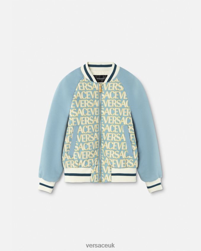 Children Versace Allover Bomber Jacket 6D2D062092 Print Clothing