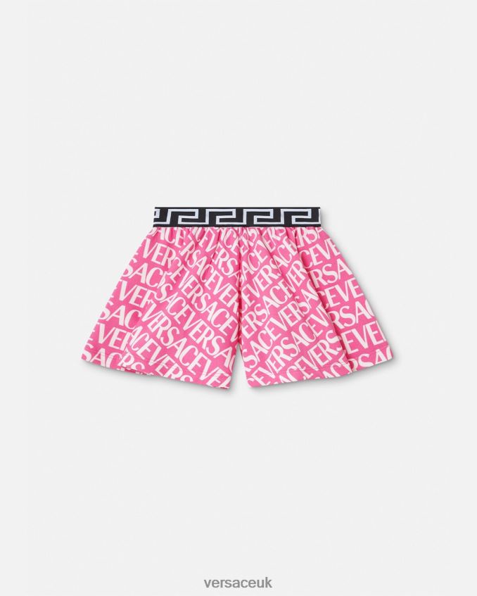 Children Versace Allover Sweat Shorts 6D2D061975 Pink & Print Clothing