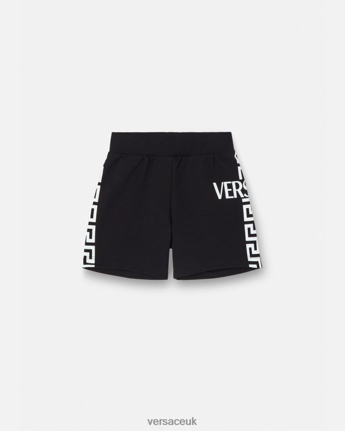 Children Versace Greca Baby Shorts 6D2D061908 Black Clothing