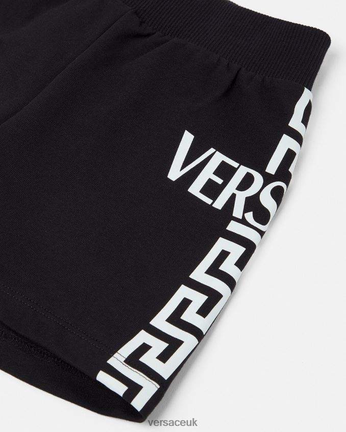 Children Versace Greca Baby Shorts 6D2D061908 Black Clothing