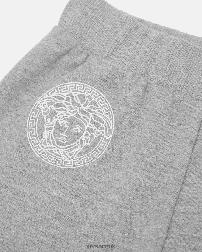 Children Versace Greca Baby Sweat Shorts 6D2D061881 Gray Clothing