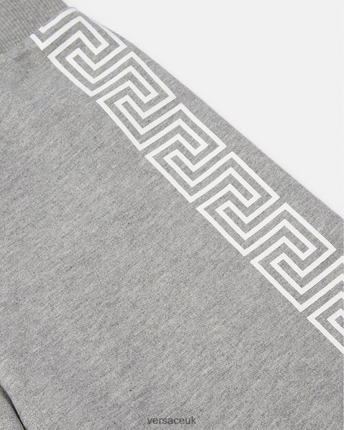 Children Versace Greca Sweat Shorts 6D2D062081 Gray Clothing