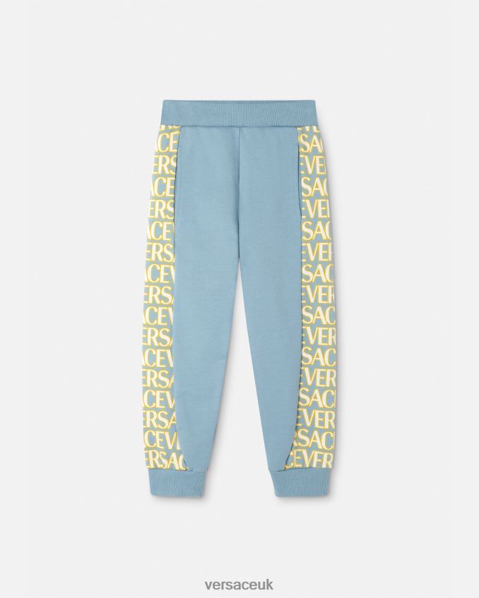 Children Versace Allover Sweatpants 6D2D062089 Light Blue Clothing