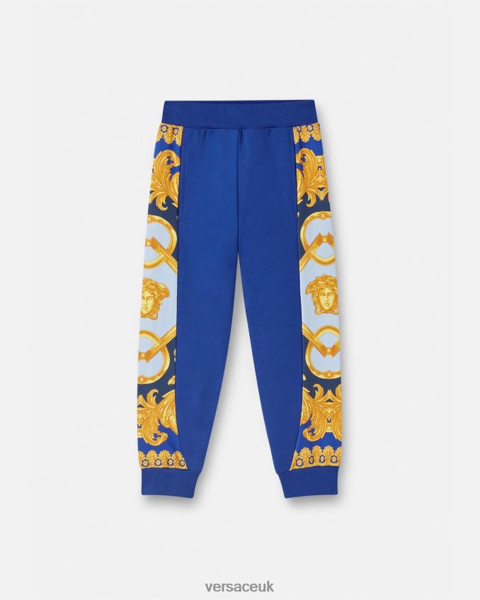 Children Versace Barocco 660 Sweatpants 6D2D062110 Blue & Print Clothing