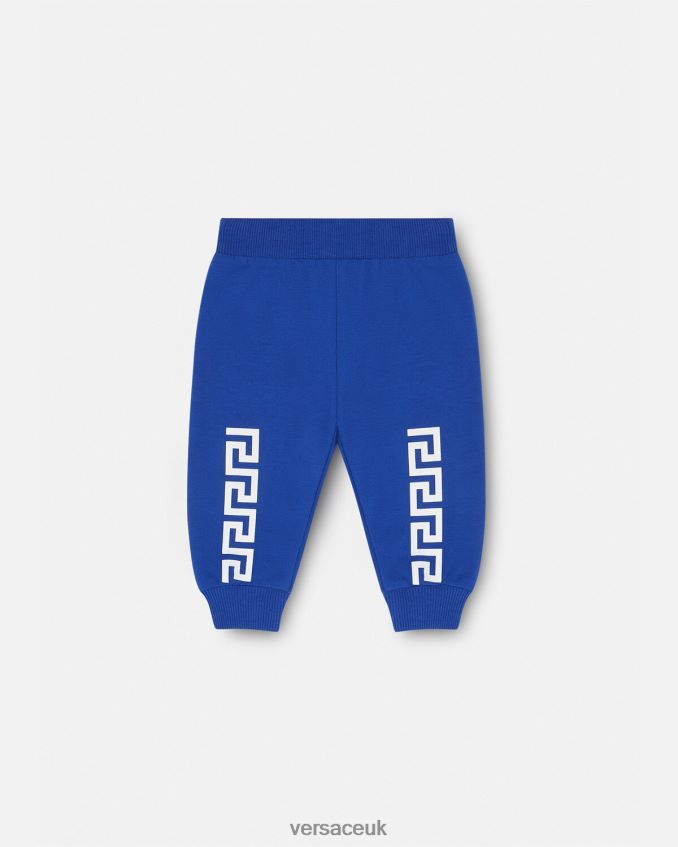 Children Versace Greca Baby Sweatpants 6D2D061890 Blue Clothing