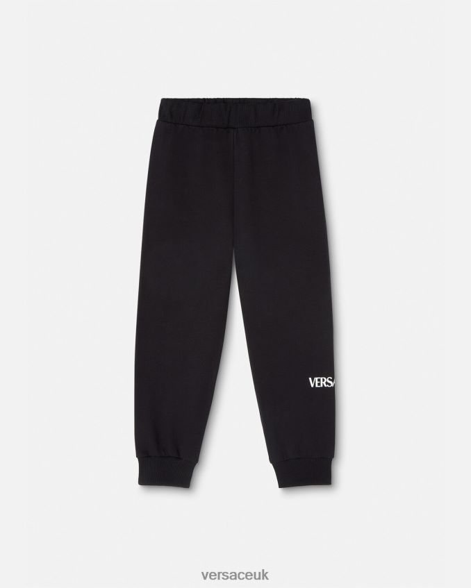 Children Versace Logo Sweatpants 6D2D062014 Black Clothing