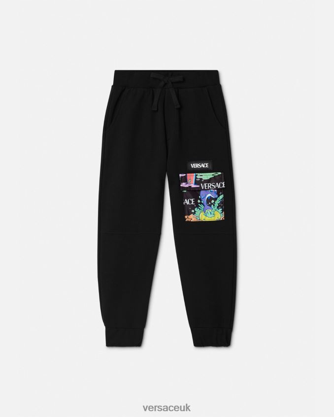 Children Versace Medusa Sunnies Sweatpants 6D2D062137 Black & Print Clothing
