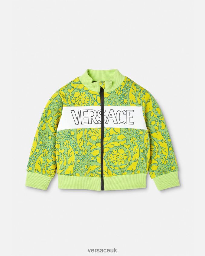 Children Versace Barocco Silhouette Baby Sweatshirt 6D2D061880 Print Clothing