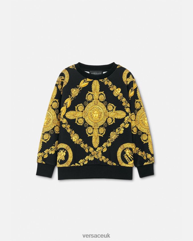 Children Versace Maschera Baroque Sweatshirt 6D2D062125 Print Clothing
