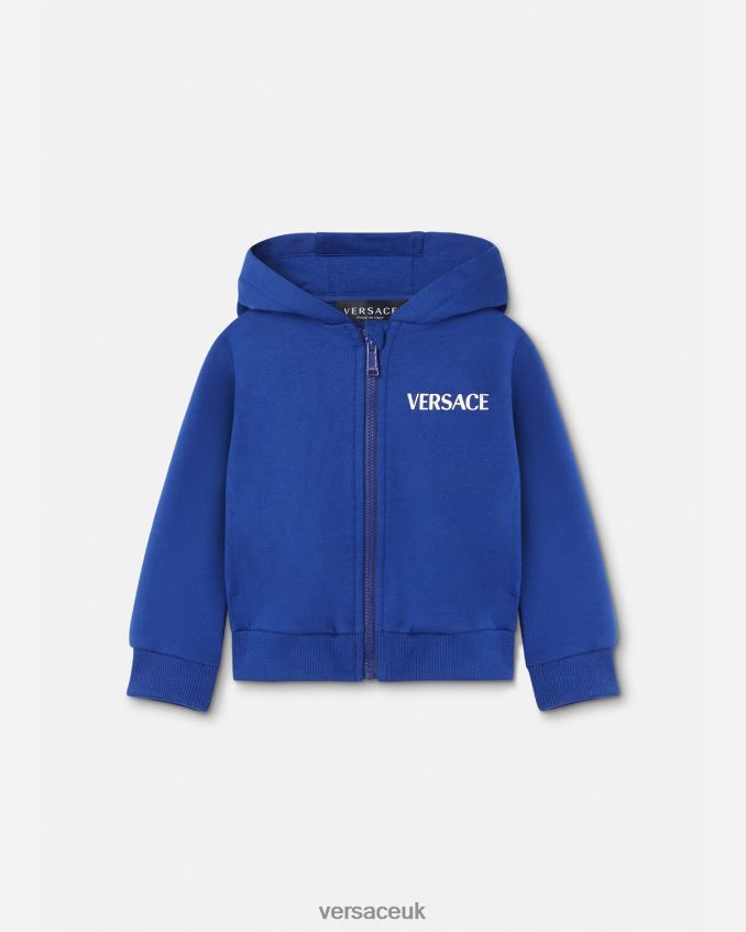 Children Versace Varsity Logo Baby Sweatshirt 6D2D061923 Bluette Clothing