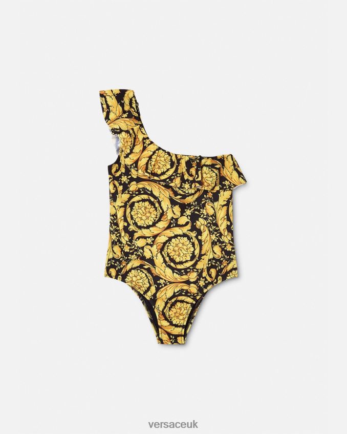 Children Versace Barocco One-Piece Swimsuit 6D2D061959 Print Clothing