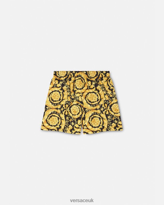 Children Versace Barocco Print Swim Shorts 6D2D062097 Print Clothing