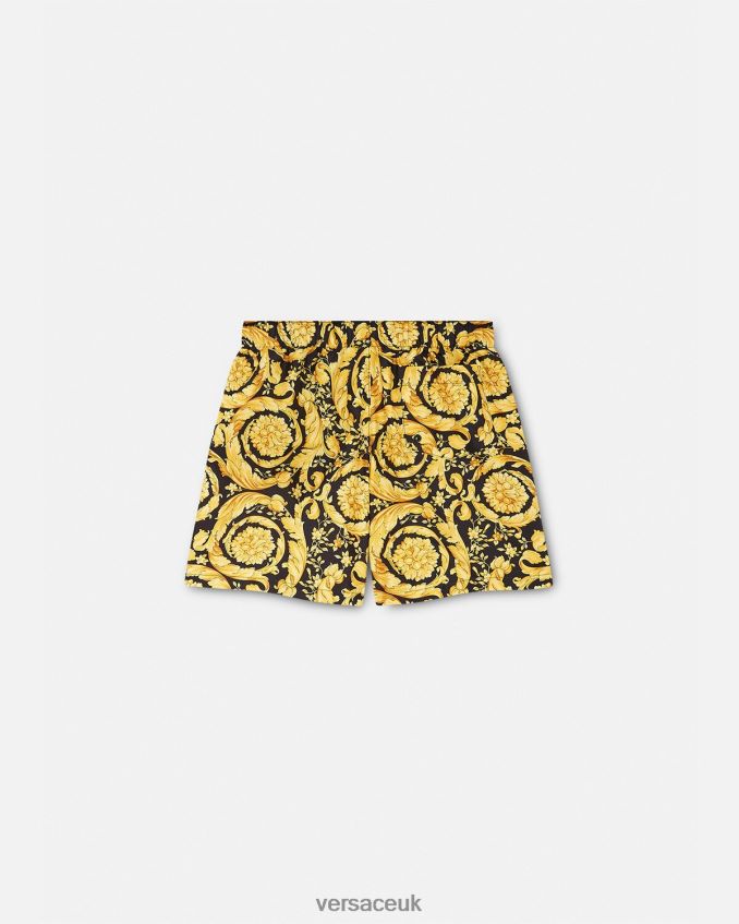 Children Versace Barocco Print Swim Shorts 6D2D062097 Print Clothing