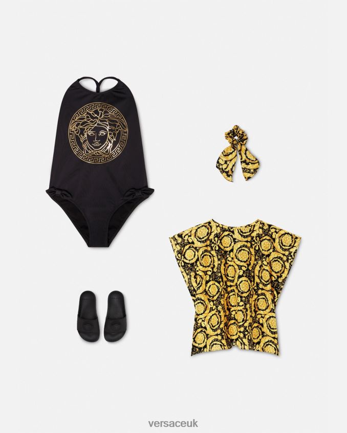 Children Versace Barocco Swim Suit Cover-Up 6D2D061985 Print Clothing