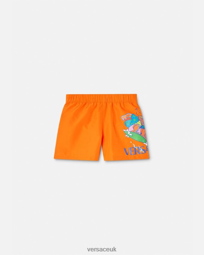 Children Versace Medusa Sunnies Baby Swim Shorts 6D2D061928 Orange Clothing