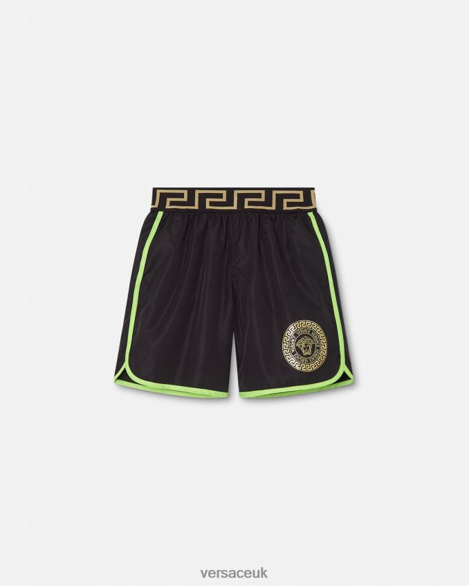 Children Versace Medusa Swim Shorts 6D2D062112 Mint & Black Clothing