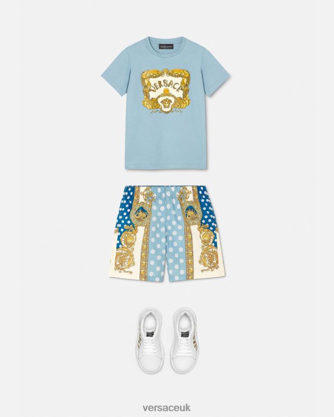 Children Versace Seashell Baroque Swim Shorts 6D2D062085 Print Clothing