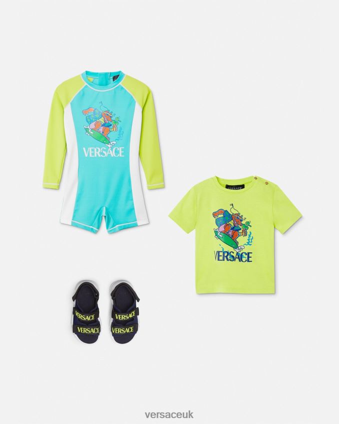 Children Versace Sun Protect Baby Wetsuit 6D2D061926 Multicolor Clothing