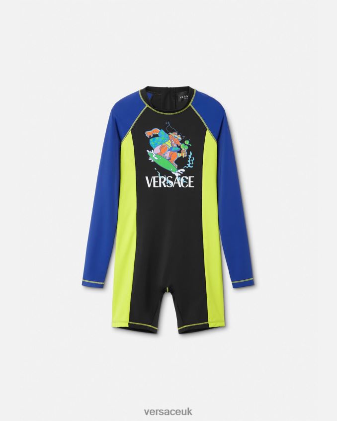 Children Versace Sun Protect Wetsuit 6D2D062136 Multicolor Clothing