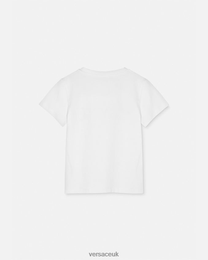 Children Versace Logo Stars T-Shirt 6D2D061951 White & Print Clothing