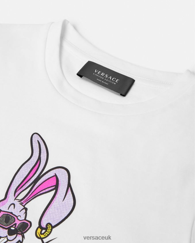 Children Versace Lunar New Year Rabbit T-Shirt 6D2D061990 Pink Clothing
