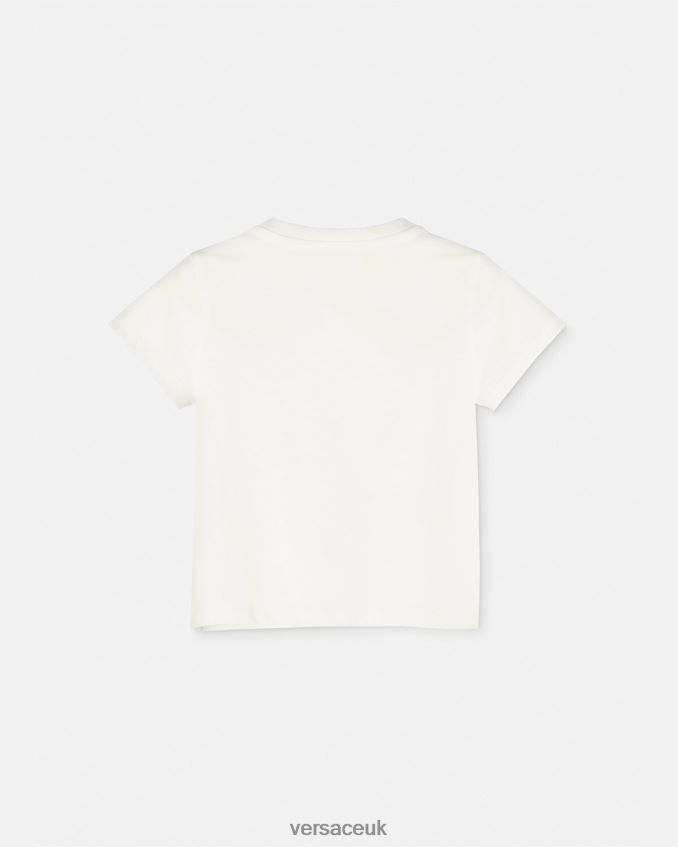 Children Versace Medusa Baby T-Shirt 6D2D061853 White & Print Clothing