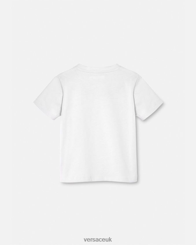 Children Versace Medusa Baby T-Shirt 6D2D061863 Black & White Clothing