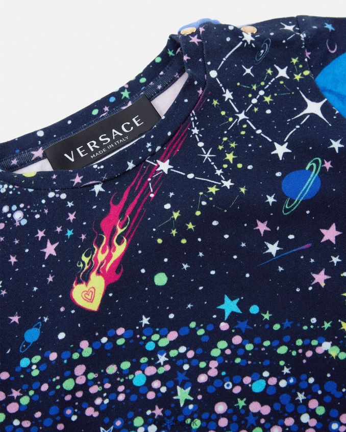 Children Versace Medusa Galaxy Baby T-Shirt 6D2D061852 Print Clothing