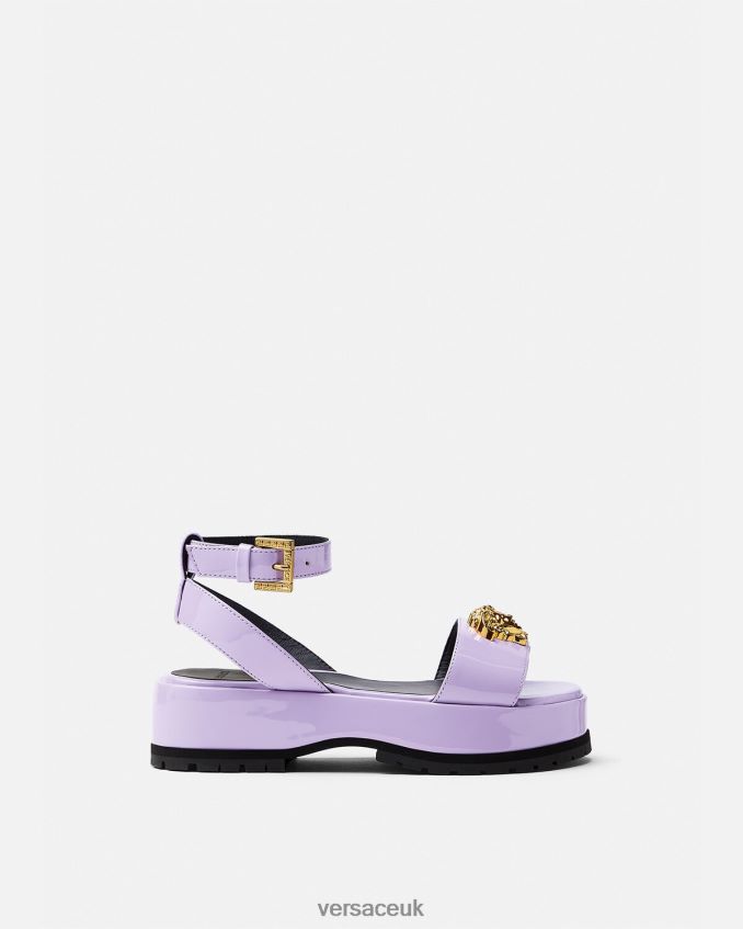 Children Versace La Medusa Platform Sandals 6D2D062043 Lilac Shoe