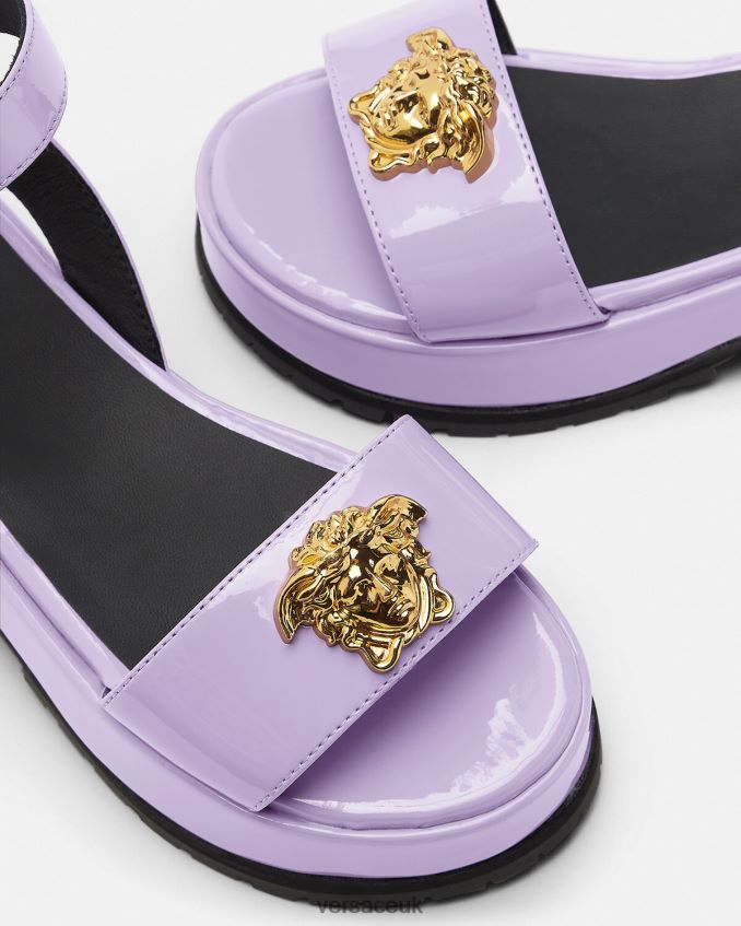 Children Versace La Medusa Platform Sandals 6D2D062043 Lilac Shoe