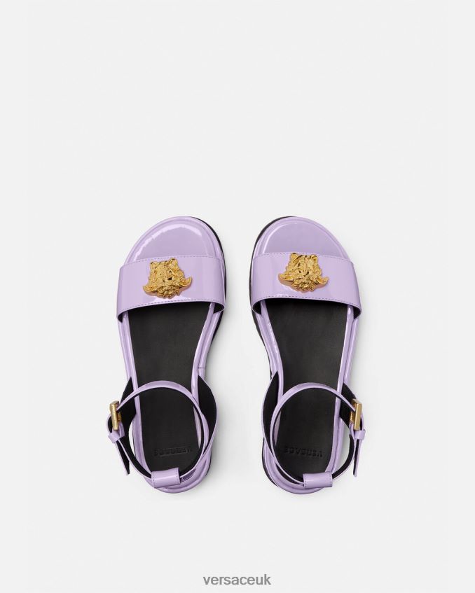 Children Versace La Medusa Platform Sandals 6D2D062043 Lilac Shoe