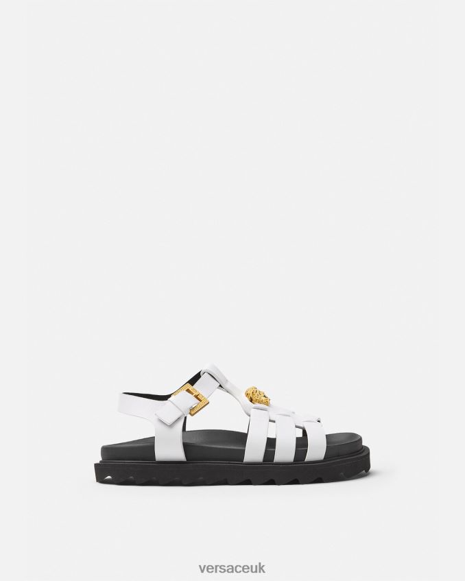 Children Versace La Medusa Sandals 6D2D062042 White Shoe