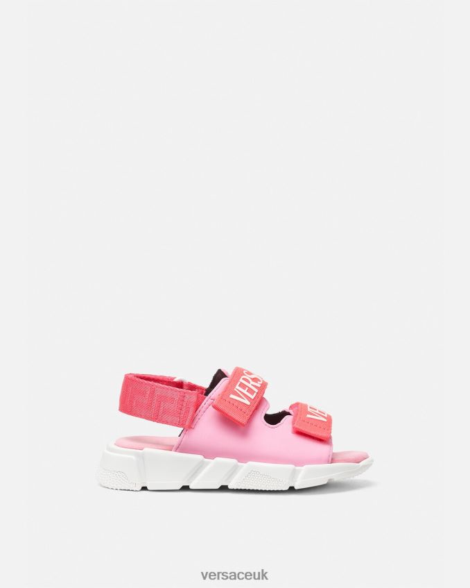 Children Versace Logo Baby Sandals 6D2D061879 Pink Shoe